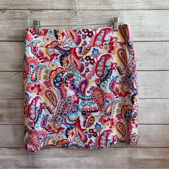 TALBOTS PENCIL SKIRT IN PAISLEY PRINT - Picture 1 of 5